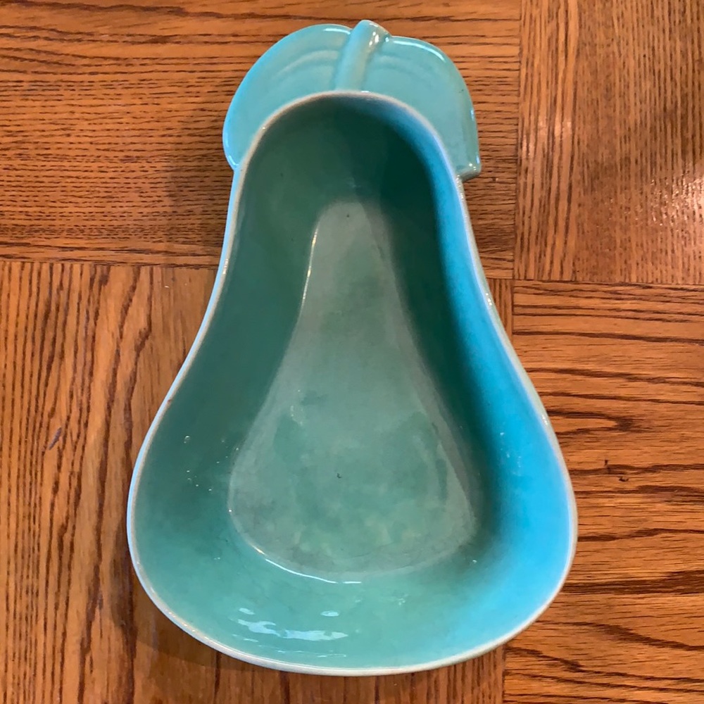 Red Wing Pottery Pear Shaped Bowl, 1940’s Vintage!
